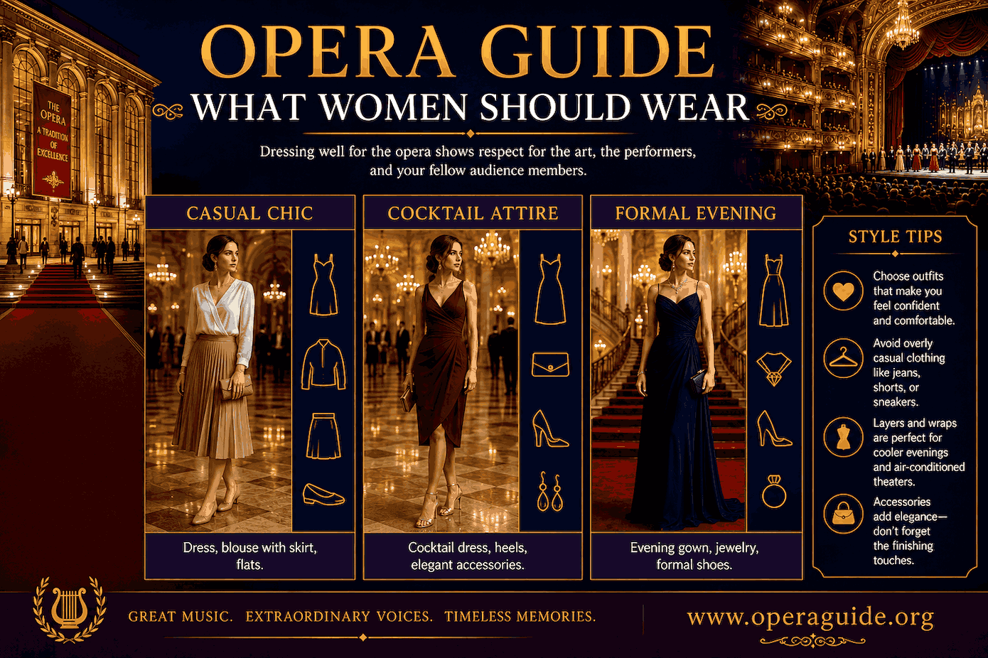 Opera Dress Guide for Women Opera Dress Guide for Women